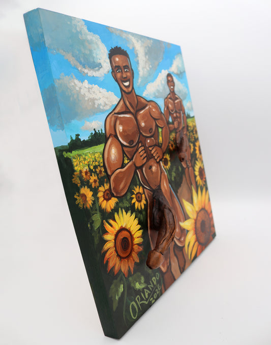 Marcus & DeAndre: Sunflower Field Summer Run