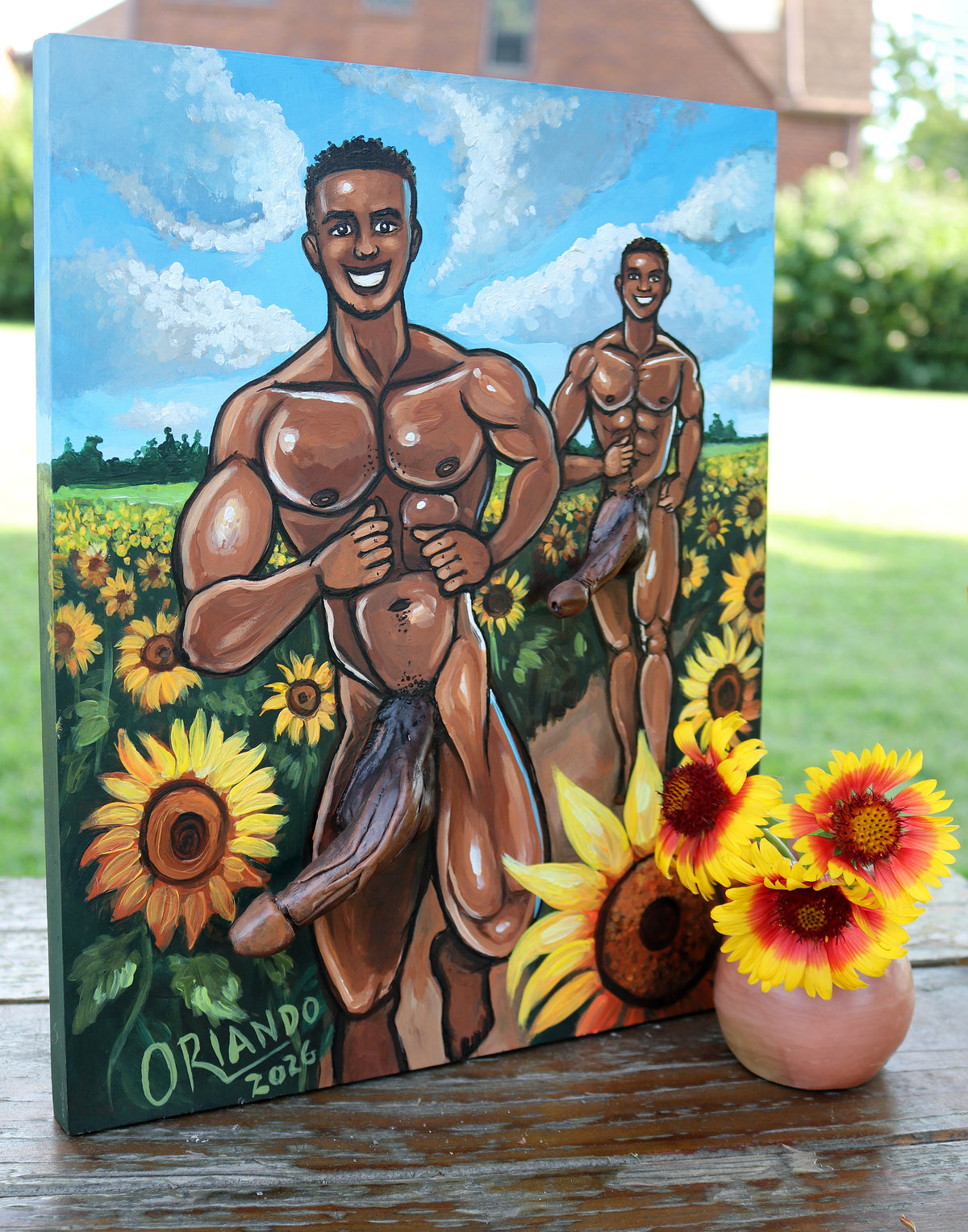 Marcus & DeAndre: Sunflower Field Summer Run