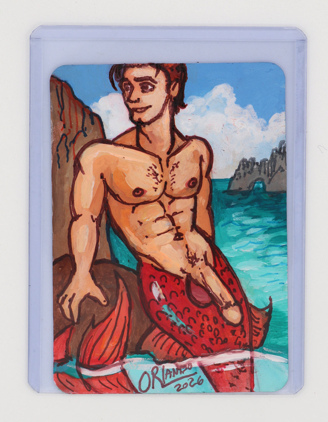 Kai: Merman's Cove — alternate photograph of the original ACEO card by Orlando Burgos.
