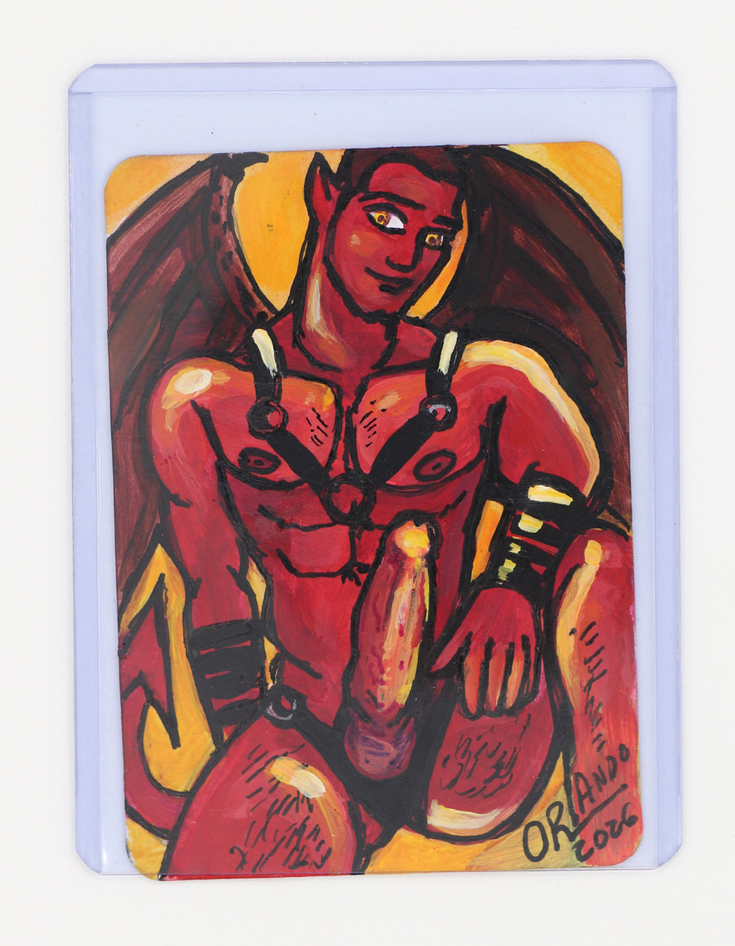 Nyx: Infernal Rod — alternate photograph of the original ACEO card by Orlando Burgos.
